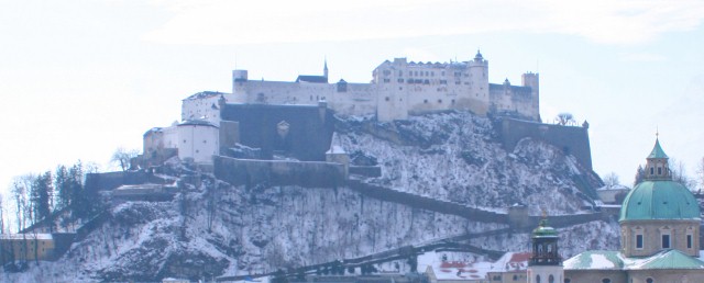Die Festung Hohensalzburg in Salzburg
